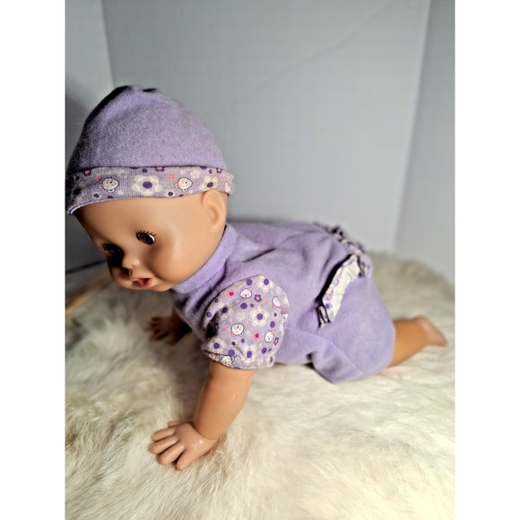 Fisher Price Baby Girl in Purple Outfit and Hat. - Picture 1 of 7
